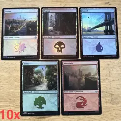 MTG Marvel's Spider-Man FOIL land Bundle - 25x full art 50x basic - Image 2