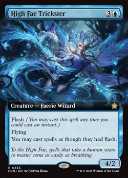 High Fae Trickster (Extended Art) NM MTG Foundations Magic - Image 1