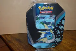 NEW SEALED Pokemon Trading Card Game: Evolutions Tin - Vaporeon V 820650809057 - Image 1