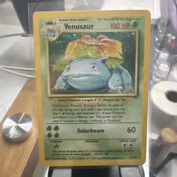 Pokemon TCG Venusaur Base Set Holo Unlimited Rare - Image 3