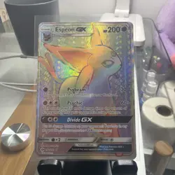 2017 Pokemon TCG Sun & Moon Espeon GX Rainbow Secret Rare Card 152/149 MP - Image 2