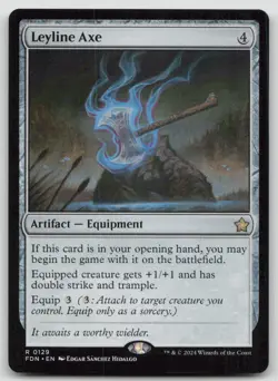 Leyline Axe FDN #129 R Normal NM - Image 1