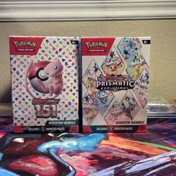 Pokemon TCG 151 and Prismatic Evolutions Booster Bundle - Factory Sealed! - Image 1
