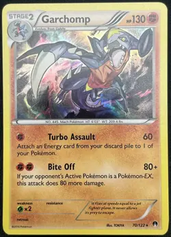GARCHOMP 70/122 HOLO BREAKPOINT POKEMON CARD NM - Image 1