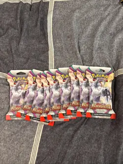 Pokemon TCG 9x Paldea Evolved Sleeved Booster Pack LOT!! 9qty Sleeved Boosters - Image 1