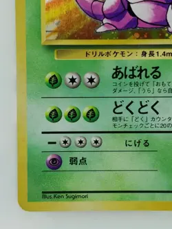 Nidoking Japanese Pokemon card Nintendo Holo Rare NO.034 LV.48 HP90 TCG F/S - Image 5