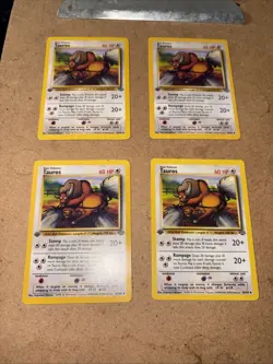 Pokemon TCG Tauros Jungle Card 47/64 Regular 1st Edition Uncommon - Image 2