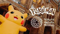 PRESALE Pokemon Natural History Museum Pikachu Promo Card JUMBO Exclusive London - Image 1
