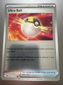 POKEMON Ultra Ball - 131/132 - Reverse Holo - Mega Evolution M/NM - Image 1