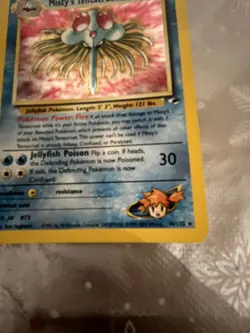 Pokemon TCG Misty's Tentacruel Gym Heroes 10/132 Holo Rare - Image 2