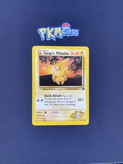 Pokemon TCG Lt. Surge's Pikachu Gym Challenge 84/132 Regular LP. - Image 1