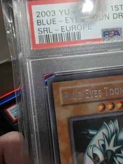Yu-Gi-Oh! Blue-Eyes Toon Dragon MRL-E000 Triple Error 1st edition PSA 8 - Image 5