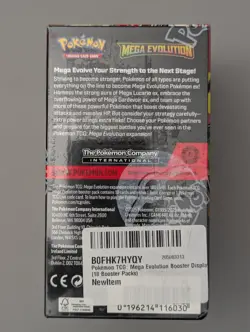 Pokemon TCG Mega Evolution Half Booster Box (18 Packs) Sealed - Image 3