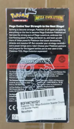 Pokemon TCG Mega Evolution Half Booster Box 18 Packs - Brand New and Sealed - Image 3