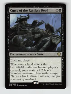 Curse of the Restless Dead*Non-Foil* Commander: Innistrad: Midnight Hunt 18 NM - Image 1