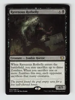 Ravenous Rotbelly*Non-Foil* Commander: Innistrad: Midnight Hunt 22 NM - Image 1