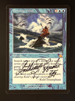 MTG - Denying Wind - NM - Artist Proof Signed by T.Szczudlo - Prophecy #32 Rare - Image 1