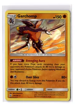 Garchomp - 114/236 Sun & Moon Unified Minds Holo Rare - NM - POKEMON TCG - Image 1