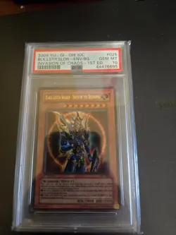 Yugioh Invasion of Chaos Black Luster Soldier PSA 10 1st Edition - Image 1
