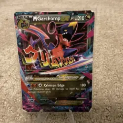 Pokemon TCG Mega Garchomp EX XY168, Crimson Edge Promo Card - Image 1