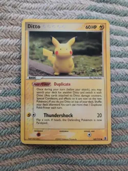 Ditto (Pikachu) 63/113 - EX Delta Species - Non Holo Pokemon TCG Card English - Image 1
