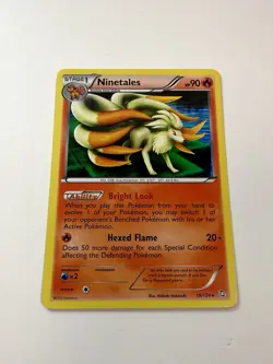 Ninetales 19/124 Rare Holo Dragons Exalted Pokemon Card Near Mint NM 2012 - Image 1
