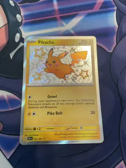 Pokemon Pikachu 131/091 SV: Paldean Fates Holo Shiny Rare TCG Card English - Image 1
