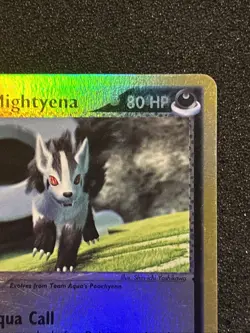 Pokemon Card Team Aqua's Mightyena 30/95 Rare Reverse Holo EX Team Aqua Magma NM - Image 3