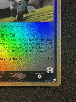 Pokemon Card Team Aqua's Mightyena 30/95 Rare Reverse Holo EX Team Aqua Magma NM - Image 4