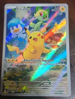 Pokemon Pikachu TCG Scarlet & Violet Promo Holo Card SVP027 - Image 1