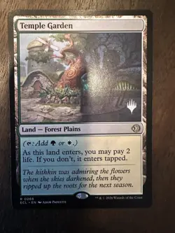 Temple Garden : MTG / Lorwyn Eclipsed #0268 Promo / NM - Image 1
