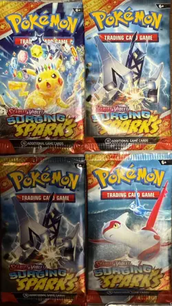 Pokemon - Scarlet & Violet - Surging Sparks Booster 4 Pack Bundle - Image 1