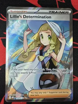 Lillie's Determination 169/132 Pokemon Mega Evolution Ultra Rare Near Mint - Image 1