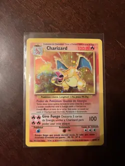 Pokemon TCG 1999 Charizard (Spanish) Base Set - Holo 4/102 LP - NM - Image 1