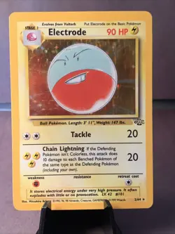 Pokemon TCG Electrode 2/64 Jungle Set Unlimited Holo Rare WOTC VTG 1999 LP - Image 1