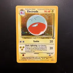 Pokemon TCG Electrode 2/64 Jungle Unlimited Rare Holo Vintage Card - Image 1