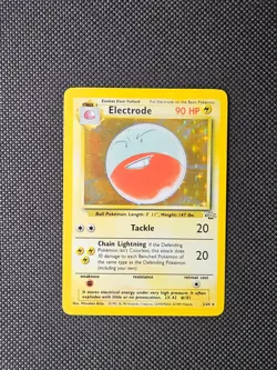Pokemon TCG Electrode 2/64 Jungle Unlimited Rare Holo Vintage Card - Image 1