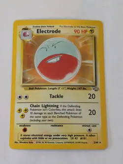 Electrode 2/64 Jungle Unlimited Holo Rare 1999 WotC Vintage Pokemon TCG VLP - Image 1