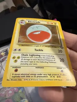 Pokemon TCG: 1999 Jungle Unlimited Electrode 2/64 Holo Rare LP 200 - Image 2