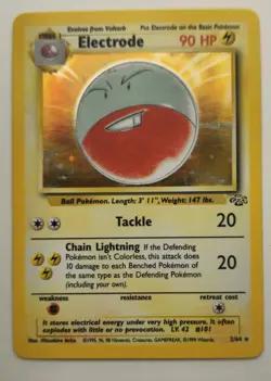 💥Electrode 2/64 Jungle Unlimited - Holo Rare - WOTC Pokemon Card TCG - Image 1