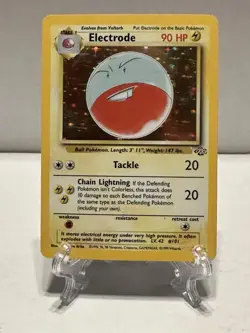 Electrode 2/64 Unlimited Holo Rare - 1999 Jungle Set - Pokemon TCG LP - Image 1