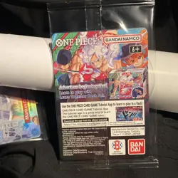 One Piece Monkey D. Luffy US Voyage College Basketball Card SEALED WITH POSTER! - Image 3