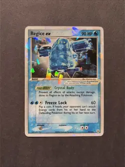 Pokemon TCG Regice EX 97/101 EX Hidden Legends Cracked Ice Holo Rare LP - Image 1