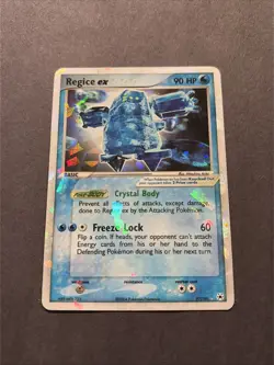 Pokemon TCG Regice EX 97/101 EX Hidden Legends Cracked Ice Holo Rare LP - Image 2