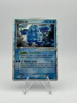 Pokemon EX Hidden Legends Regice EX 97/101 Cracked Ice Holo LP - Image 1