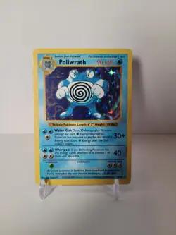 Poliwrath Rare Holo Shadowless 13/102 Pokemon Cards 1999 Base Set Near Mint WOTC - Image 1