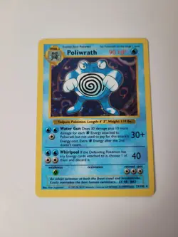 Poliwrath Rare Holo Shadowless 13/102 Pokemon Cards 1999 Base Set Near Mint WOTC - Image 4