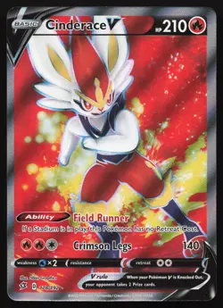 Cinderace V - 178/192 - Full Art Ultra Rare - Rebel Clash - Pokemon Card - Image 1