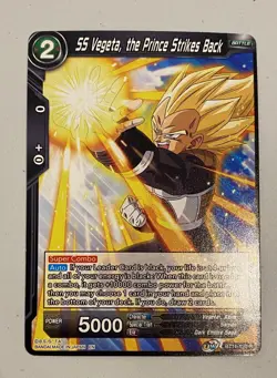 SS Vegeta, The Prince Strikes Back, Non Foil, SC, Dragon Ball Super Card Game - Image 1