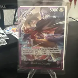 Monkey D Luffy OP05-060 Leader Sound Loader Promo One Piece Card English SEALED - Image 1